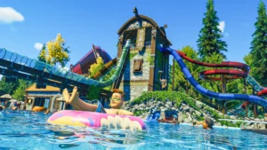 สร้างสวนน้ำในฝันของคุณใน Planet Coaster 2